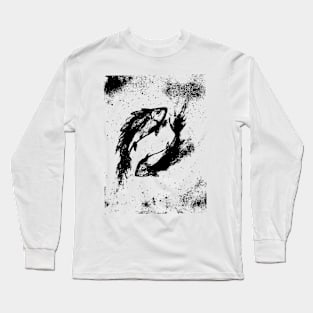 Pisces zodiac design Long Sleeve T-Shirt